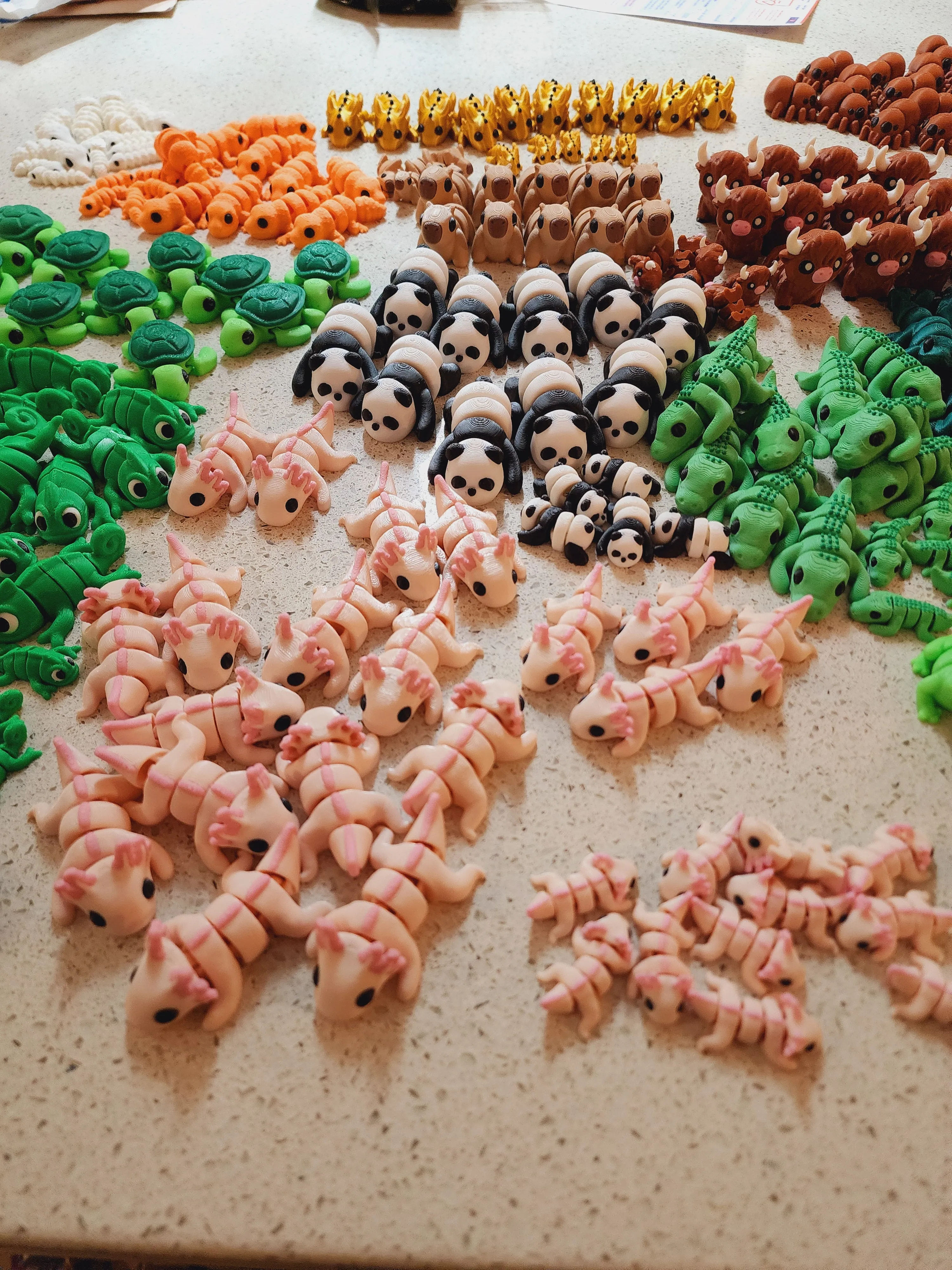 Articulated 3D Printed Fidget Toy - Animal Mini's