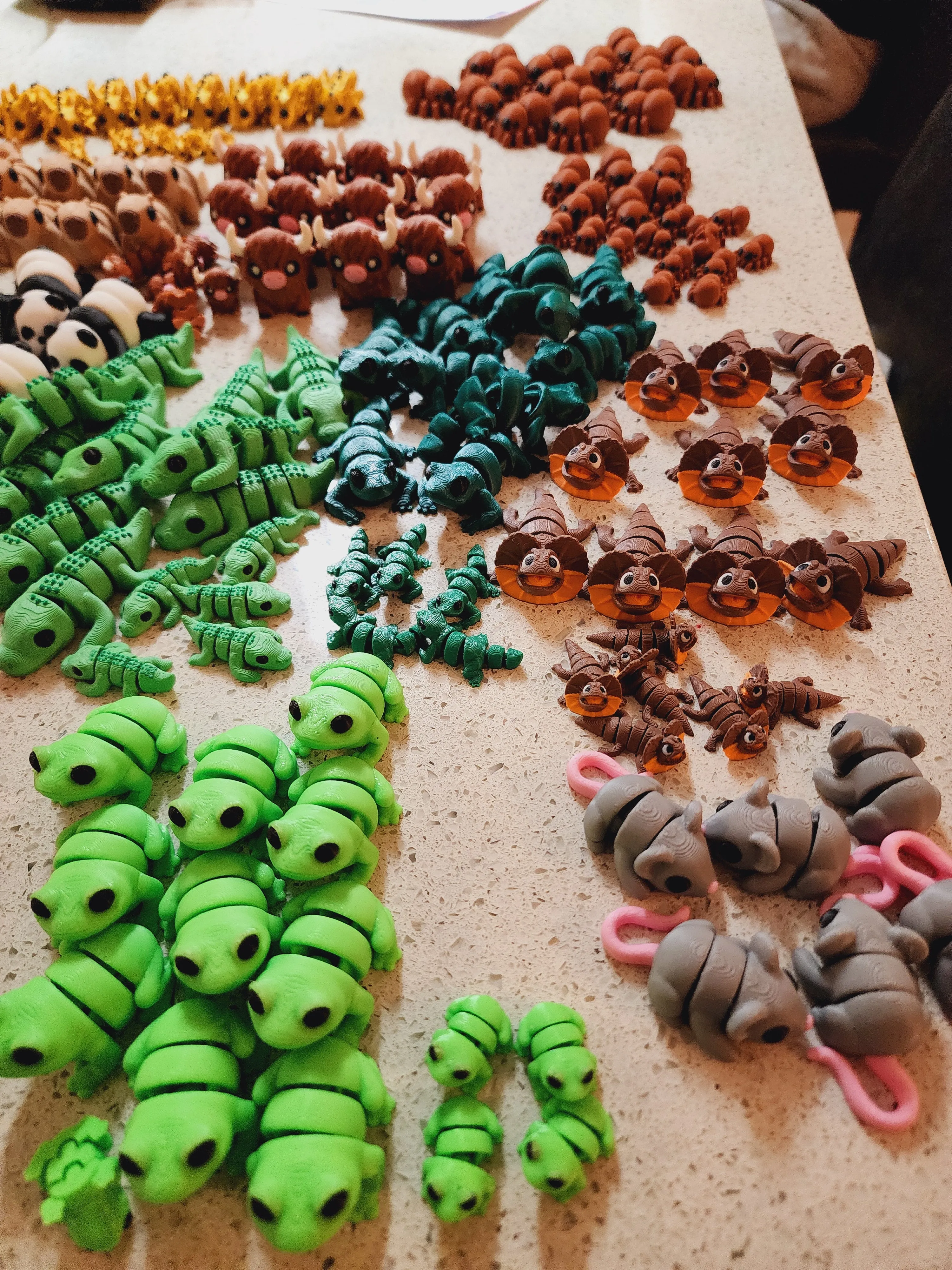 Articulated 3D Printed Fidget Toy - Animal Mini's