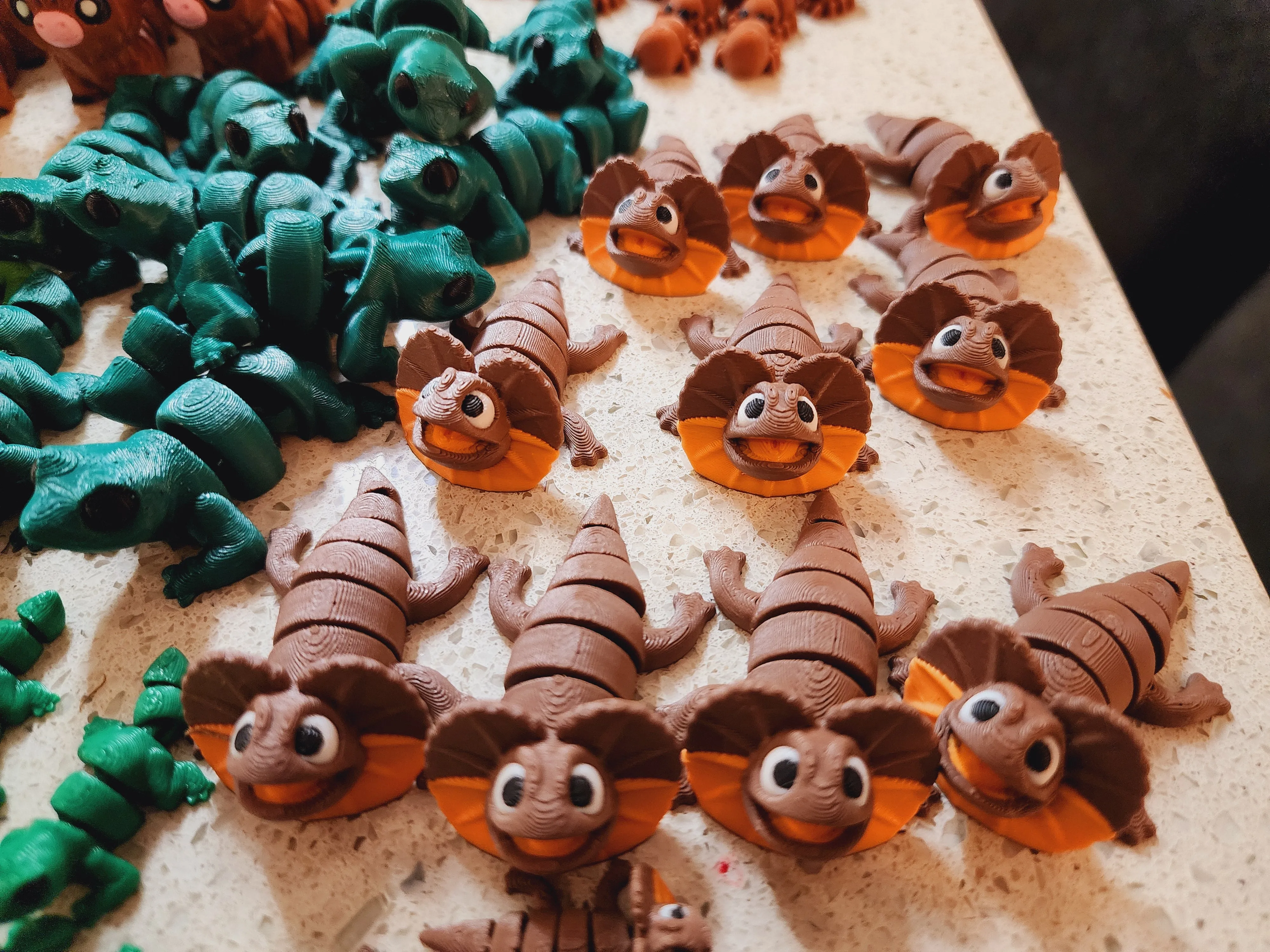 Articulated 3D Printed Fidget Toy - Animal Mini's