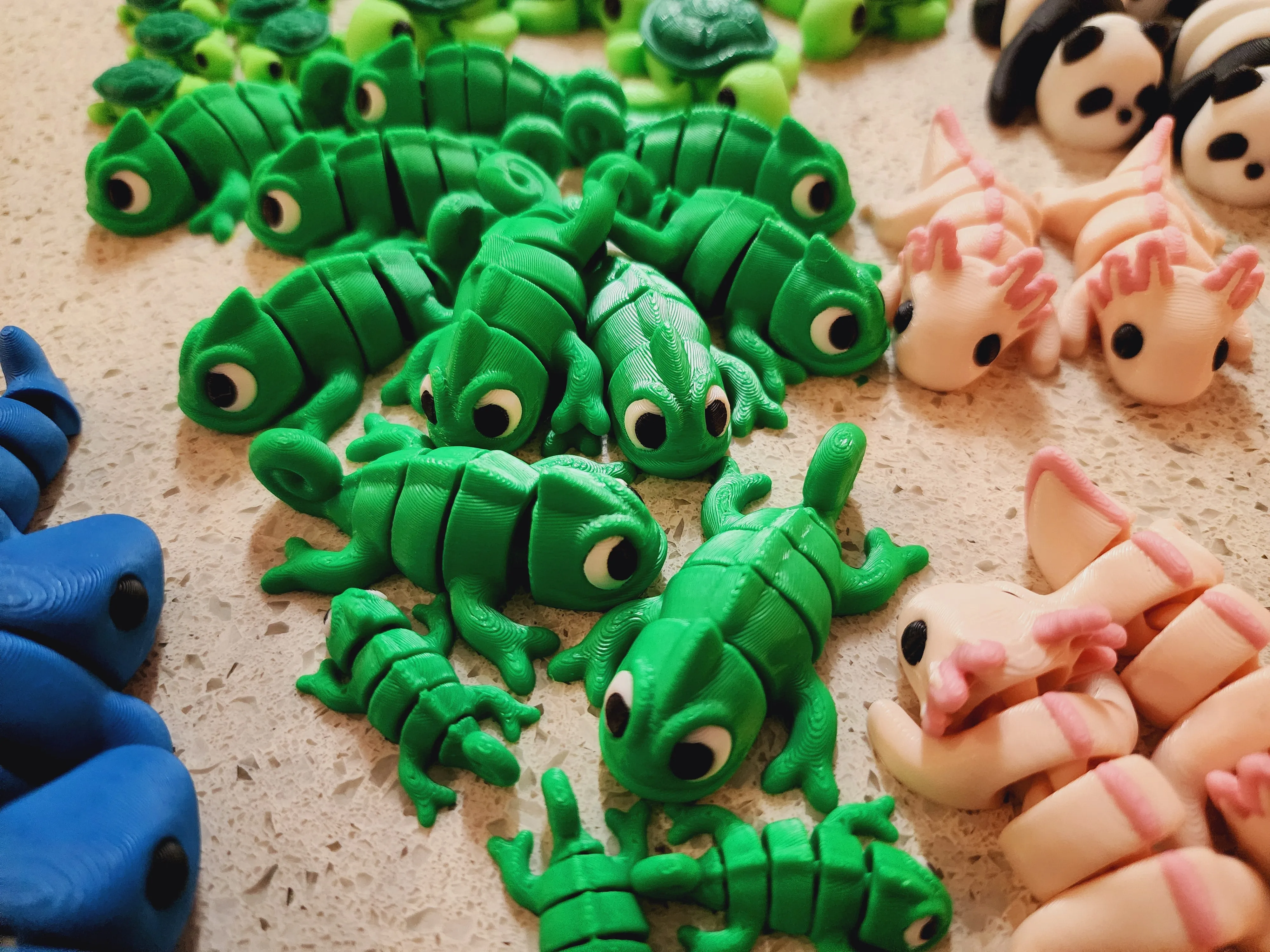 Articulated 3D Printed Fidget Toy - Animal Mini's