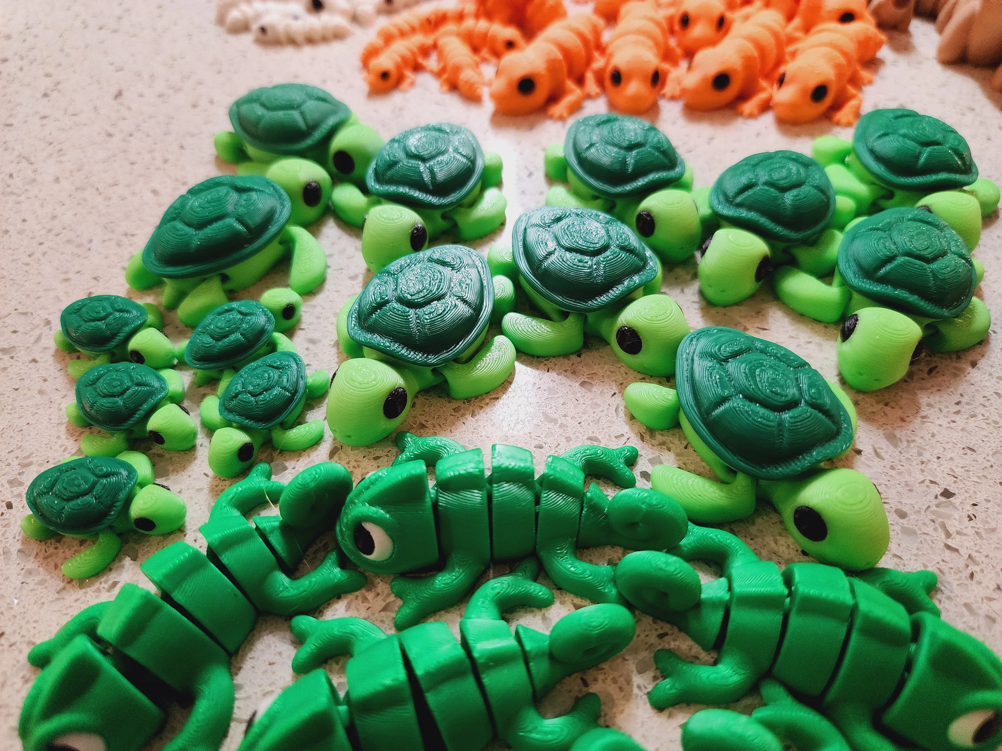 Articulated 3D Printed Fidget Toy - Animal Mini's