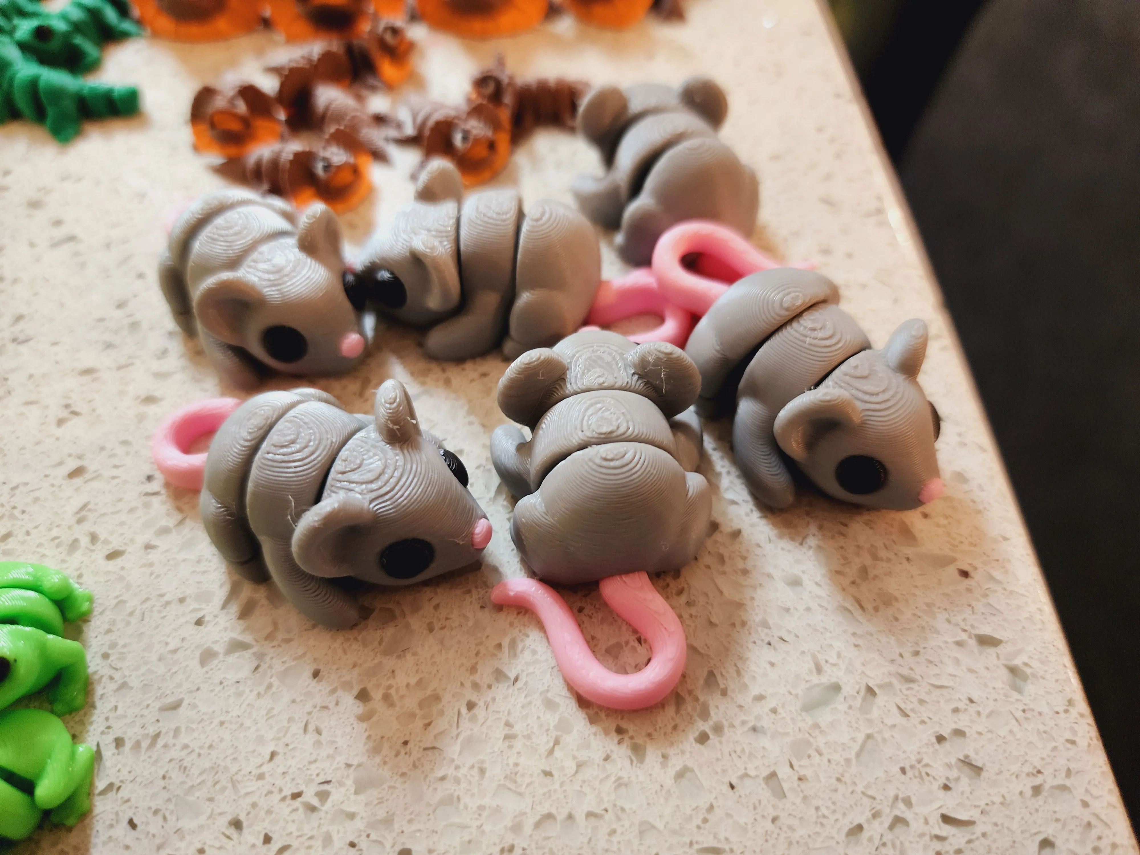 Articulated 3D Printed Fidget Toy - Animal Mini's