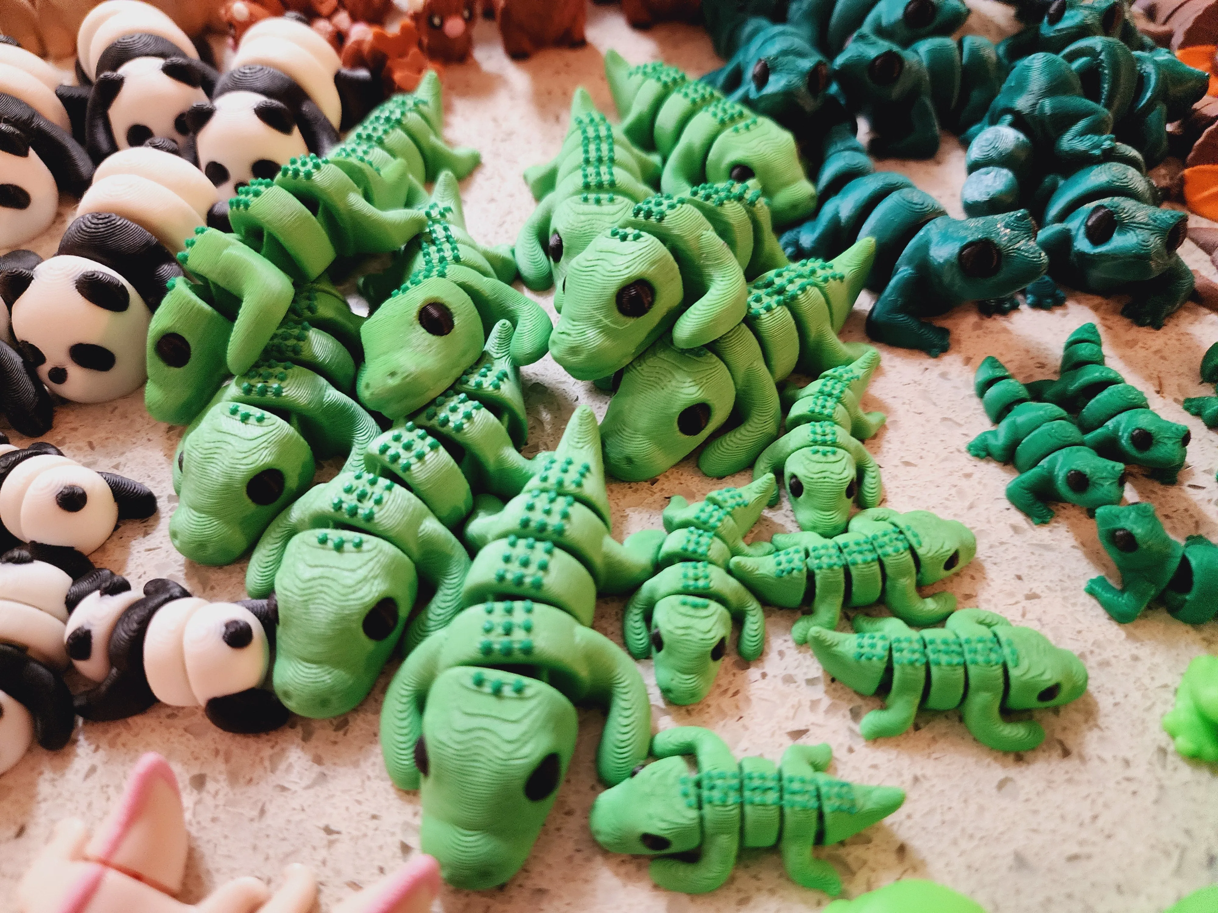 Articulated 3D Printed Fidget Toy - Animal Mini's