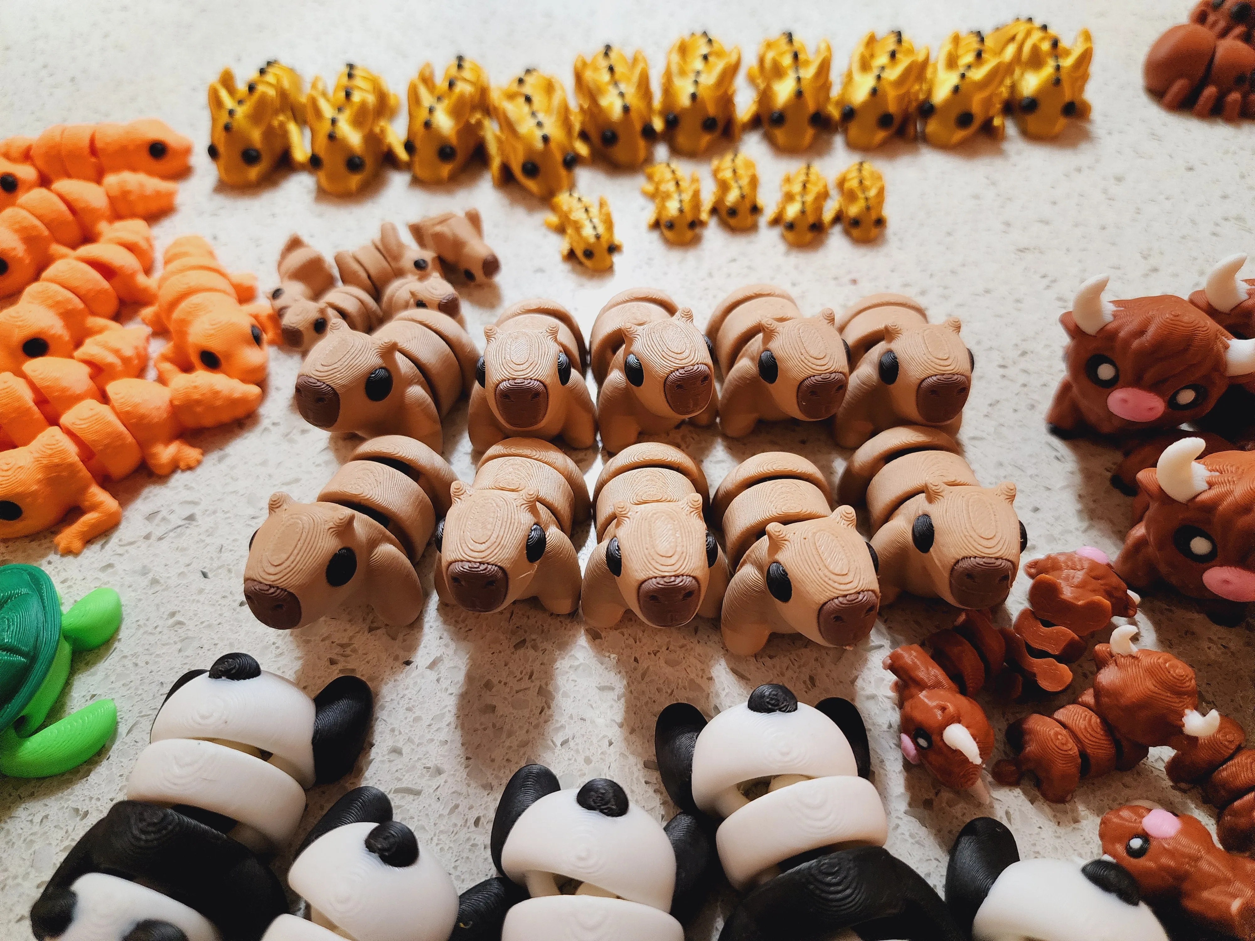 Articulated 3D Printed Fidget Toy - Animal Mini's