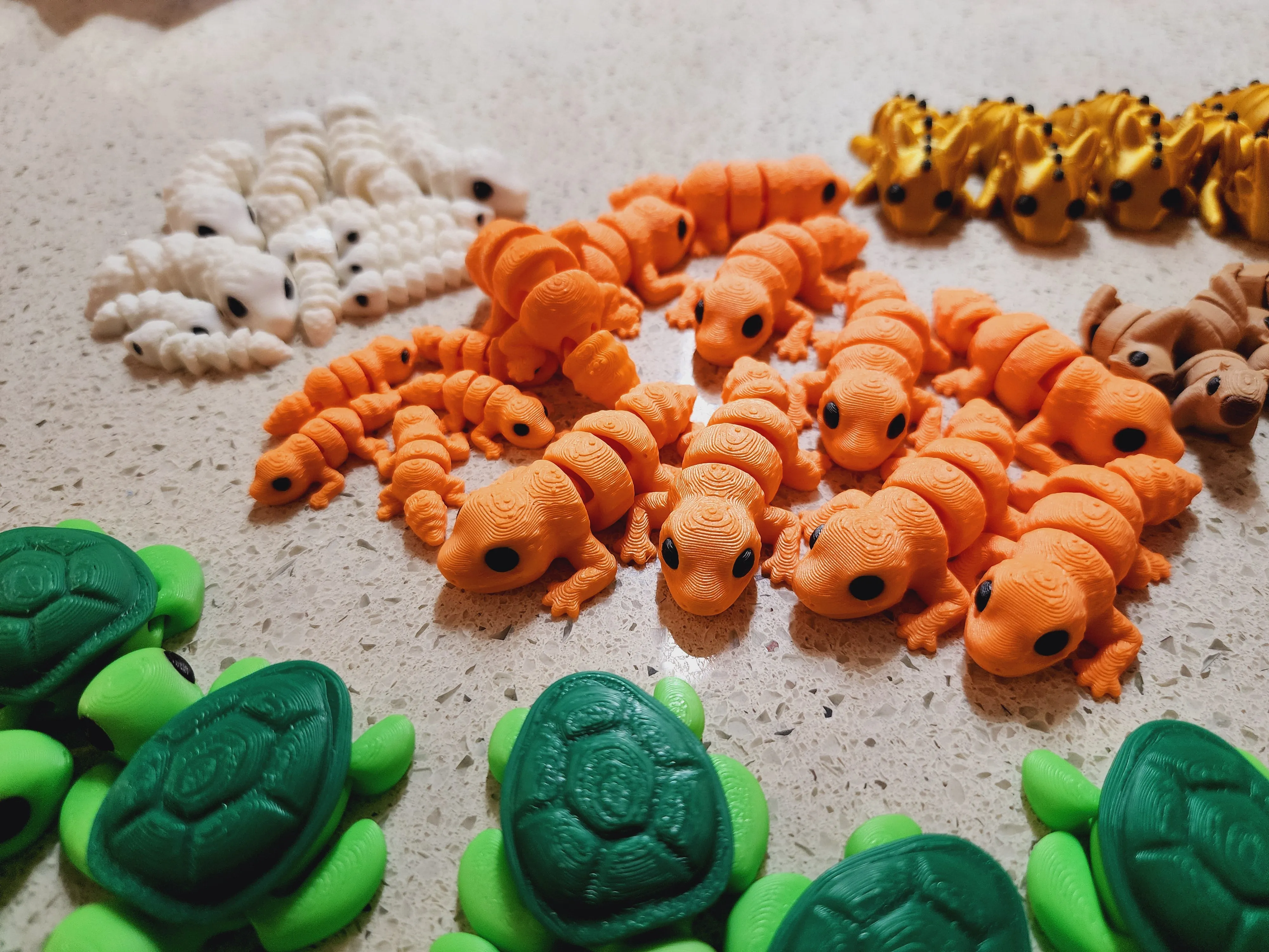Articulated 3D Printed Fidget Toy - Animal Mini's