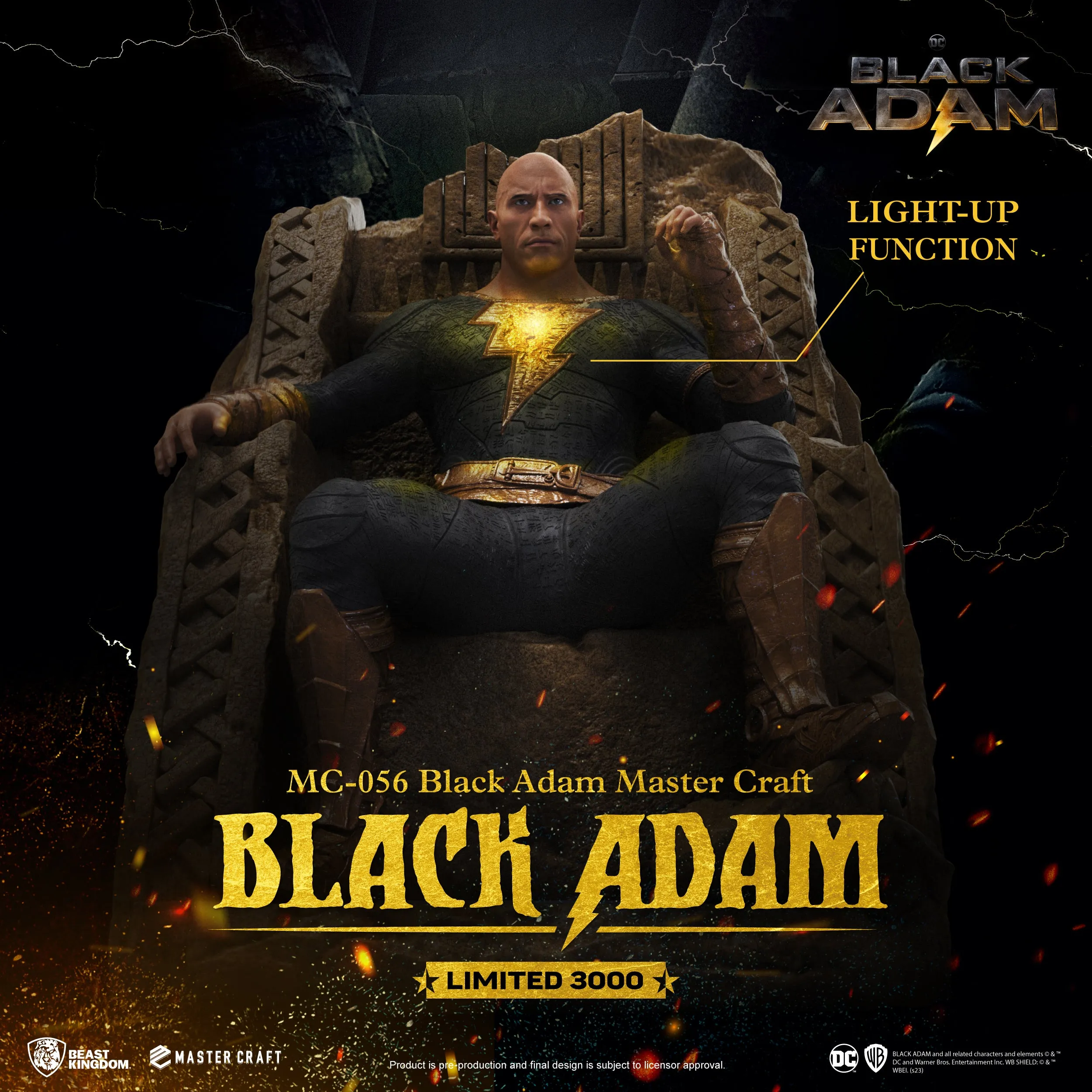 Beast Kingdom MC-056 DC Black Adam 1:4 Scale Master Craft Figure Statue