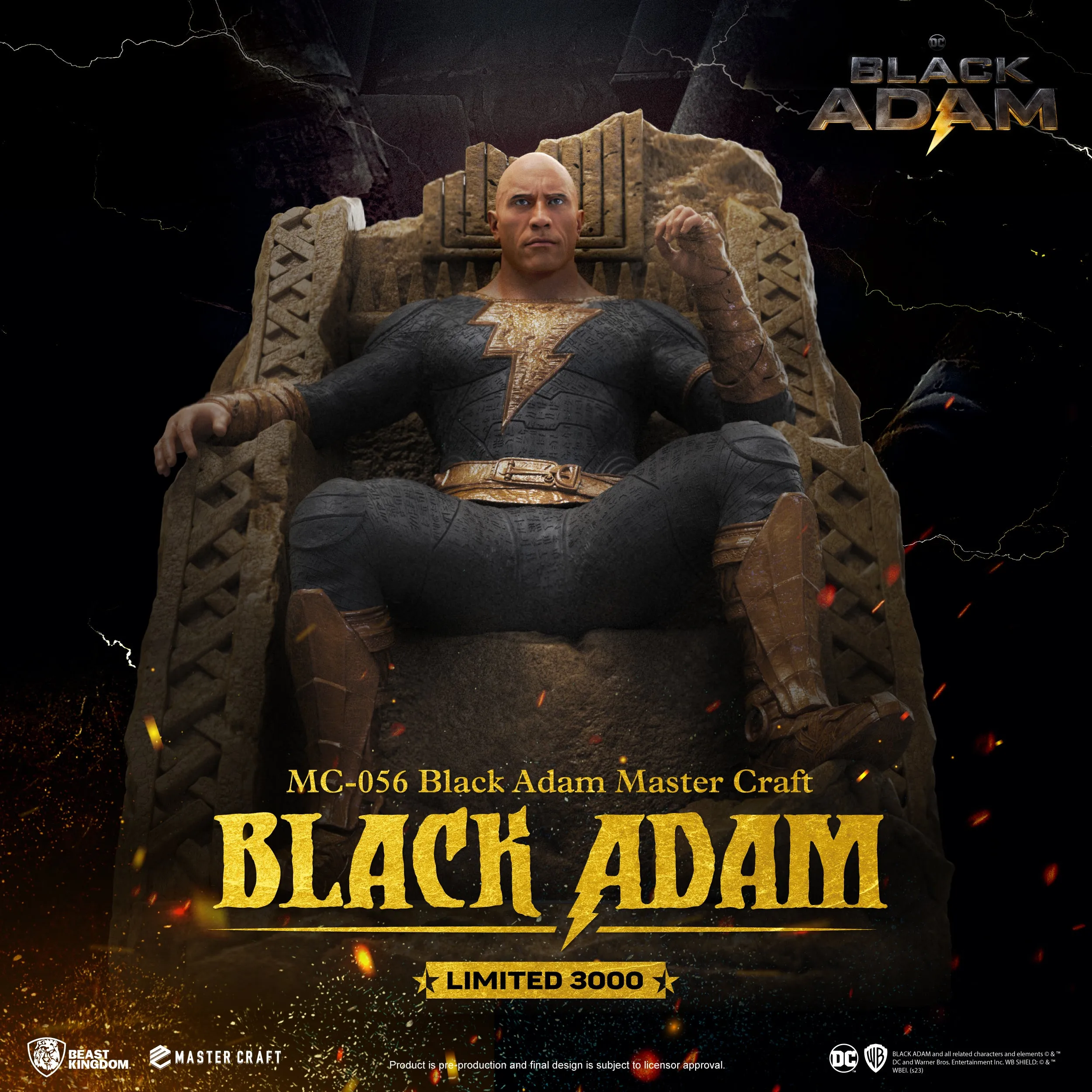 Beast Kingdom MC-056 DC Black Adam 1:4 Scale Master Craft Figure Statue