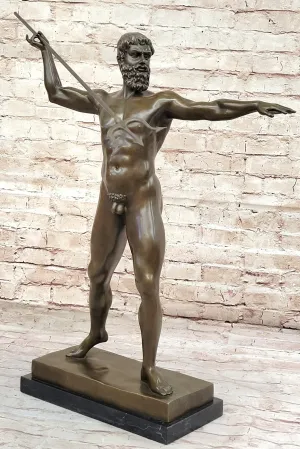 Collector`s Edition: Signed Cesaro Zeus - Greek God Bronze Figurine Figure