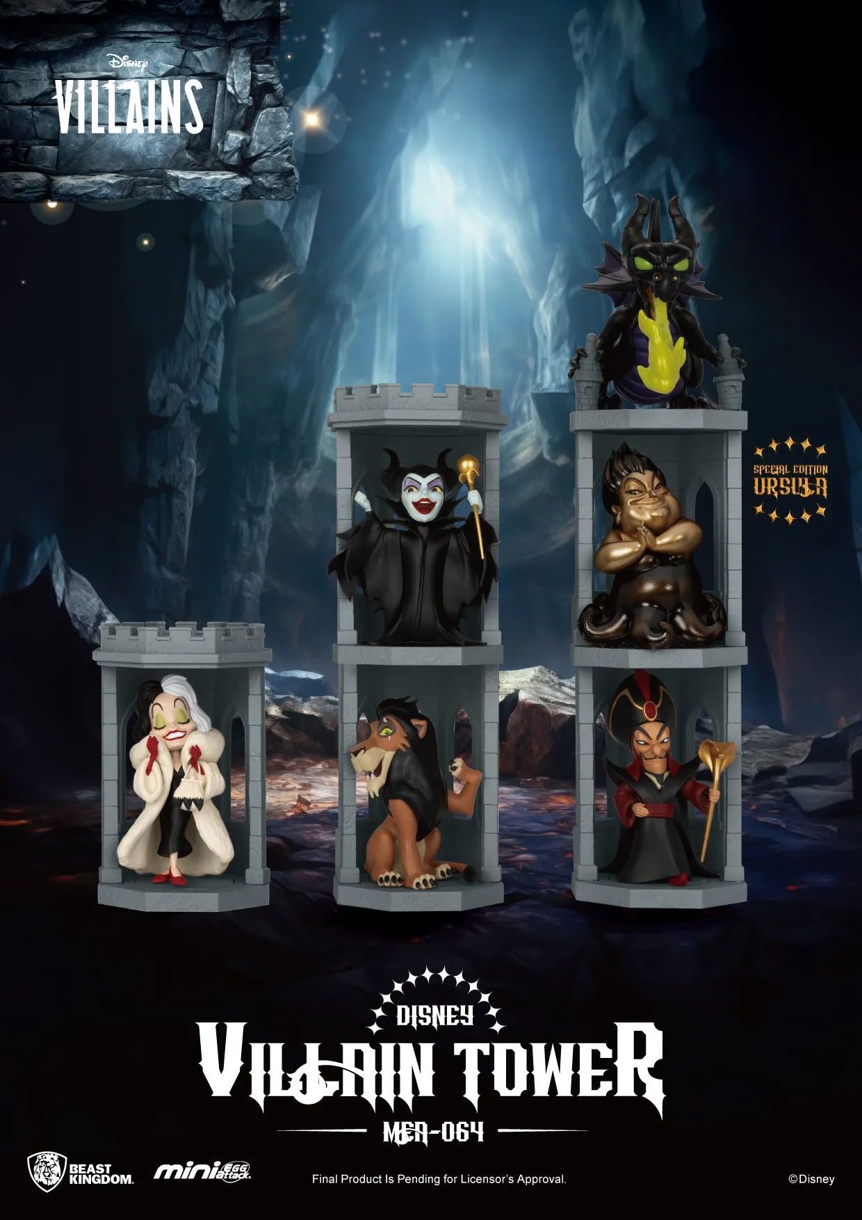 Disney Villain Tower Series Blind Box Set (6PCS)