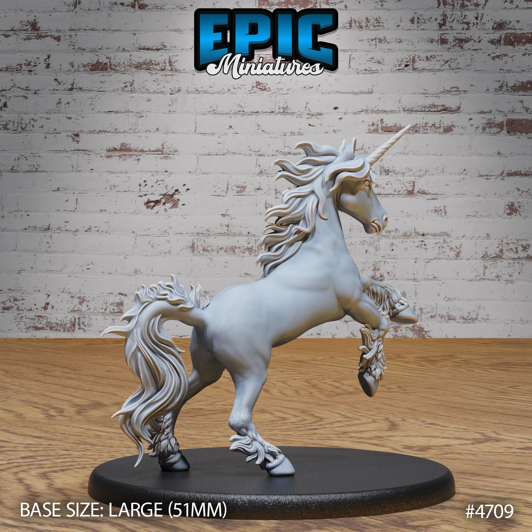 Epic Miniatures - Unicorns | D&D | DnD | Truescale | Print on Demand