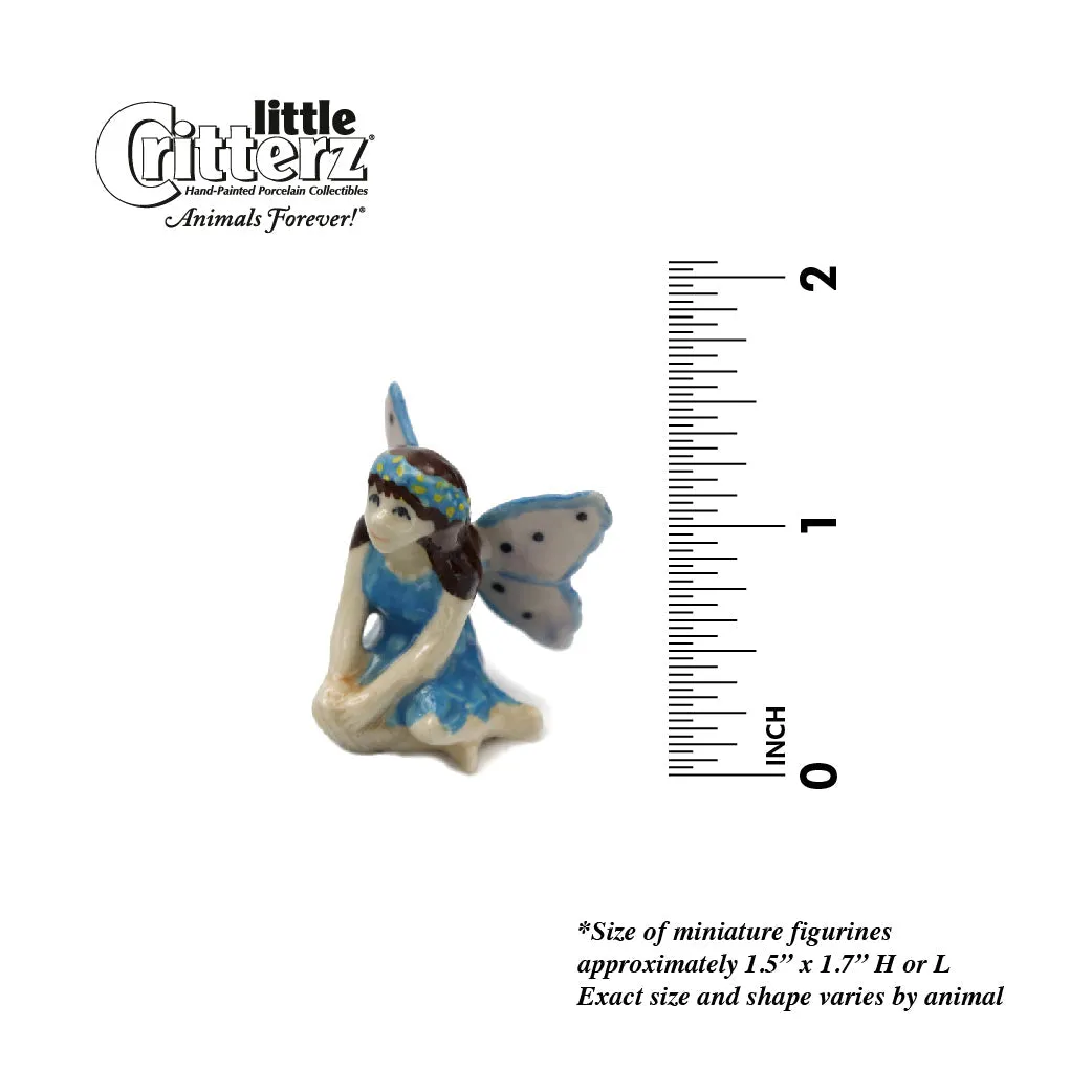Fantasy - Tiny Fairy  "Blossom" - miniature porcelain figurine
