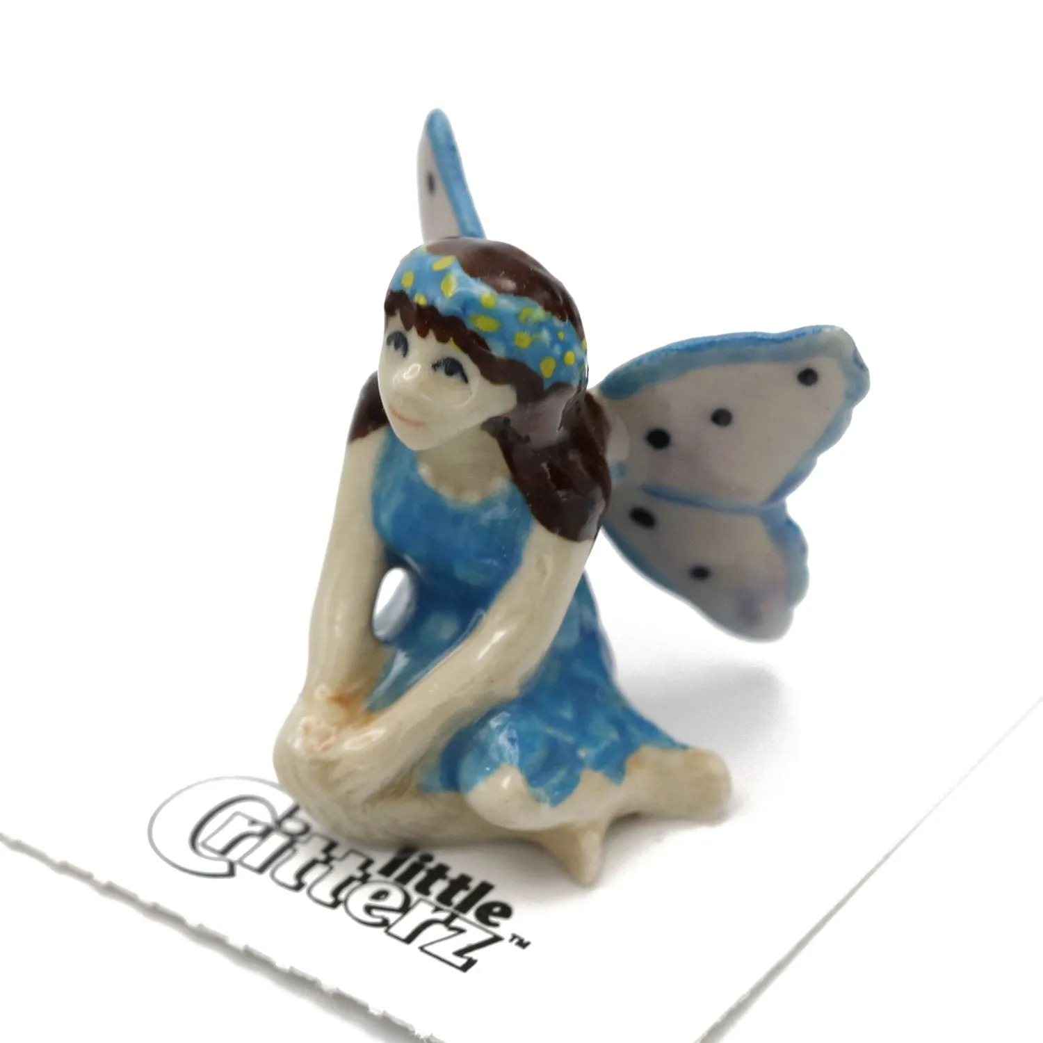 Fantasy - Tiny Fairy  "Blossom" - miniature porcelain figurine