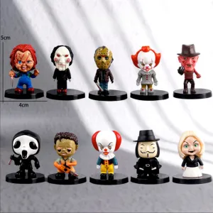 Horror Movie Action Figure Set | Killer Set Halloween Collection
