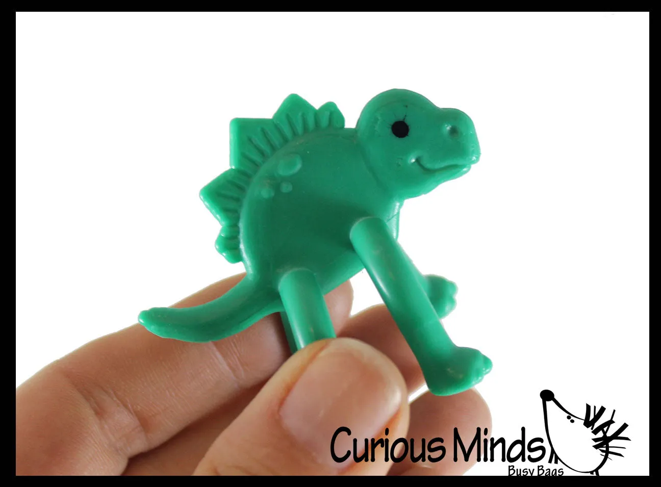 LAST CHANCE - LIMITED STOCK - SALE  - Tiny Dinosaur Bendable Fidget Toys - Cute Mini Dino Animal Figurines - Party Favors, Prizes, Egg Fillers