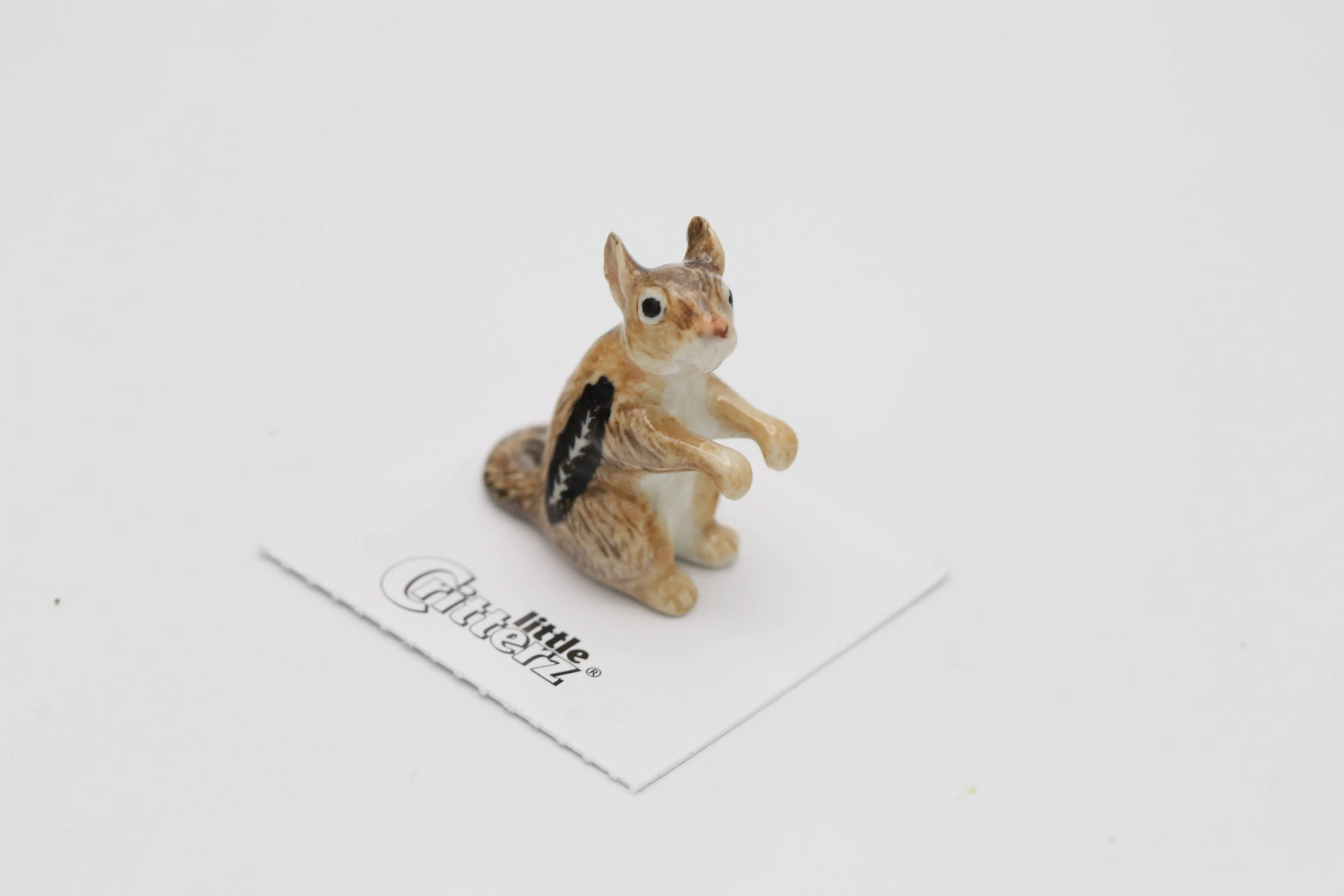Little Critterz Porcelain Miniature - "Chipper" Chipmunk