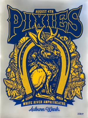 Pixies 2018 Auburn, WA Poster - Chrome Foil Edition