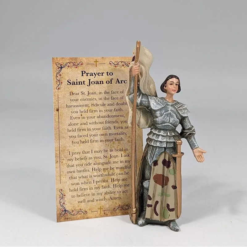 Polyresin St. Joan Of Arc Statue Figurine "Protector Of Heroic Causes"