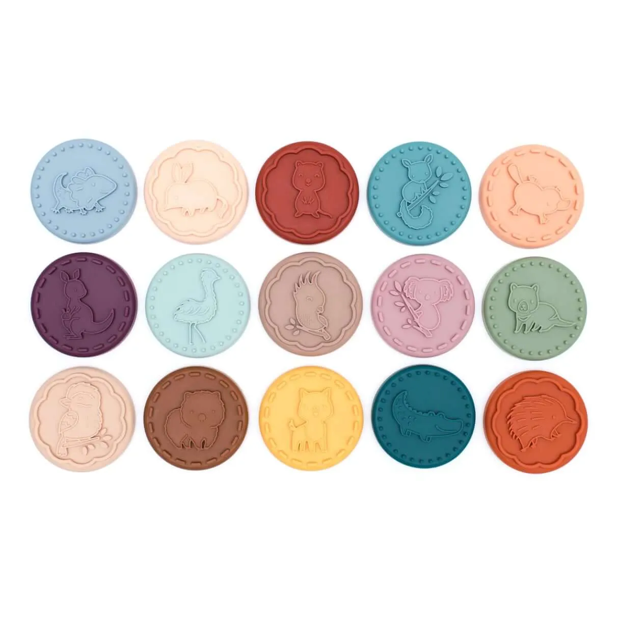 Stampies - Silicone Cookie Stamps - Animal Dough Stampers Set - Australiana