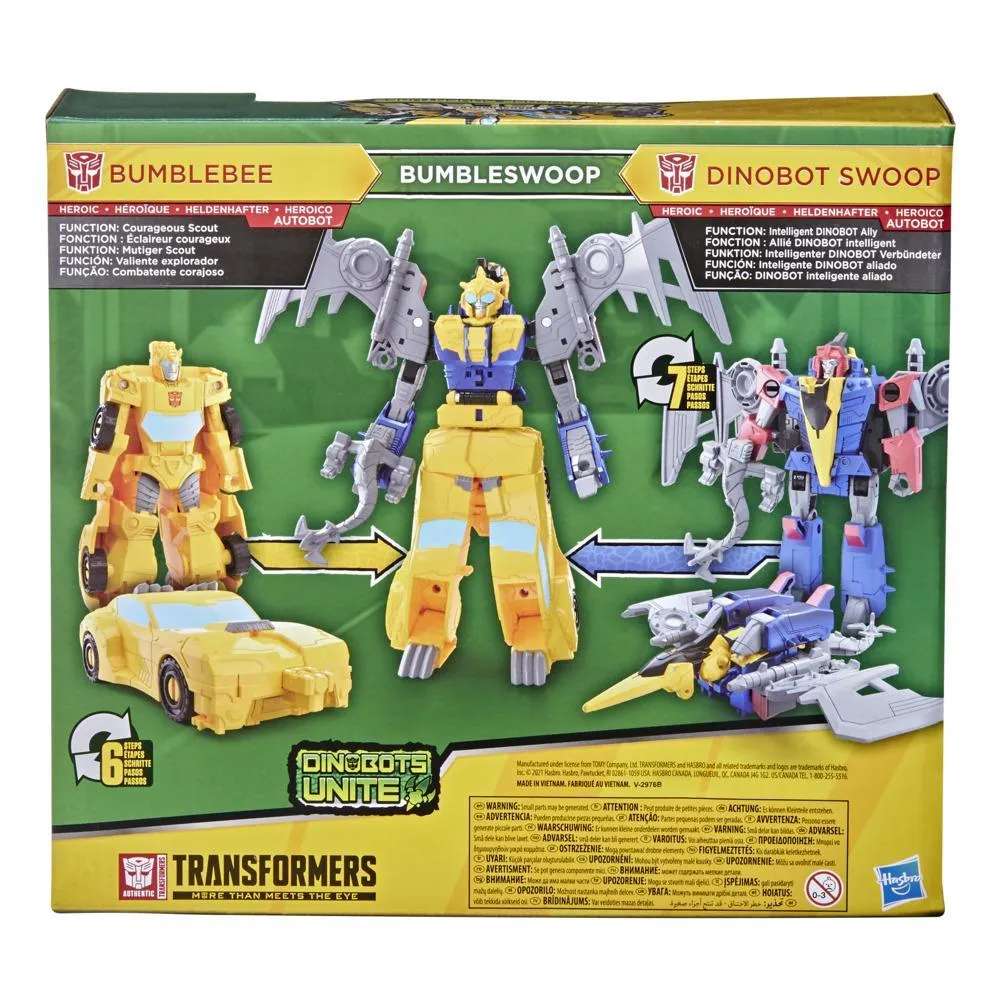Transformers Bumblebee Cyberverse Adventures (Dinobots Unite) Dino Combiners Bumbleswoop Action Figure (F2733) LOW STOCK